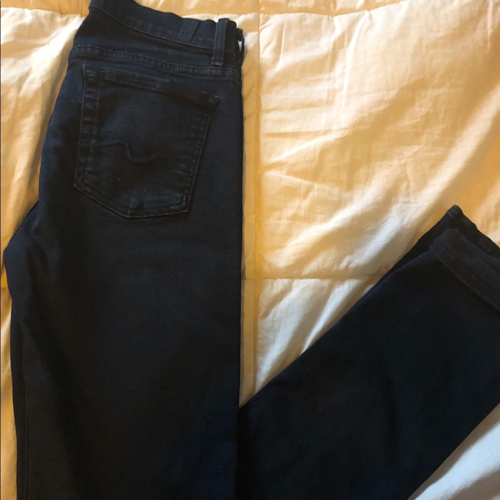 7 for all mankind high waist straight leg jeans